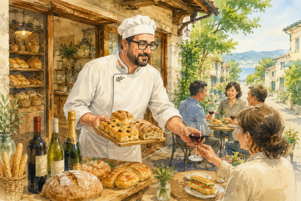 日本の地方都市でイタリアのパン職人として店を持つマルコさん