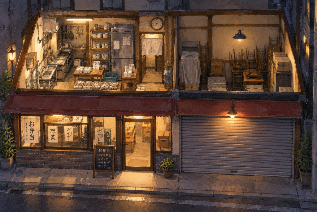 ワイン通販の店舗予定場所の外観