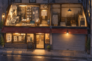 ワイン通販の店舗予定場所の外観