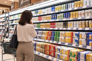 量販店のビール売り場イメージ